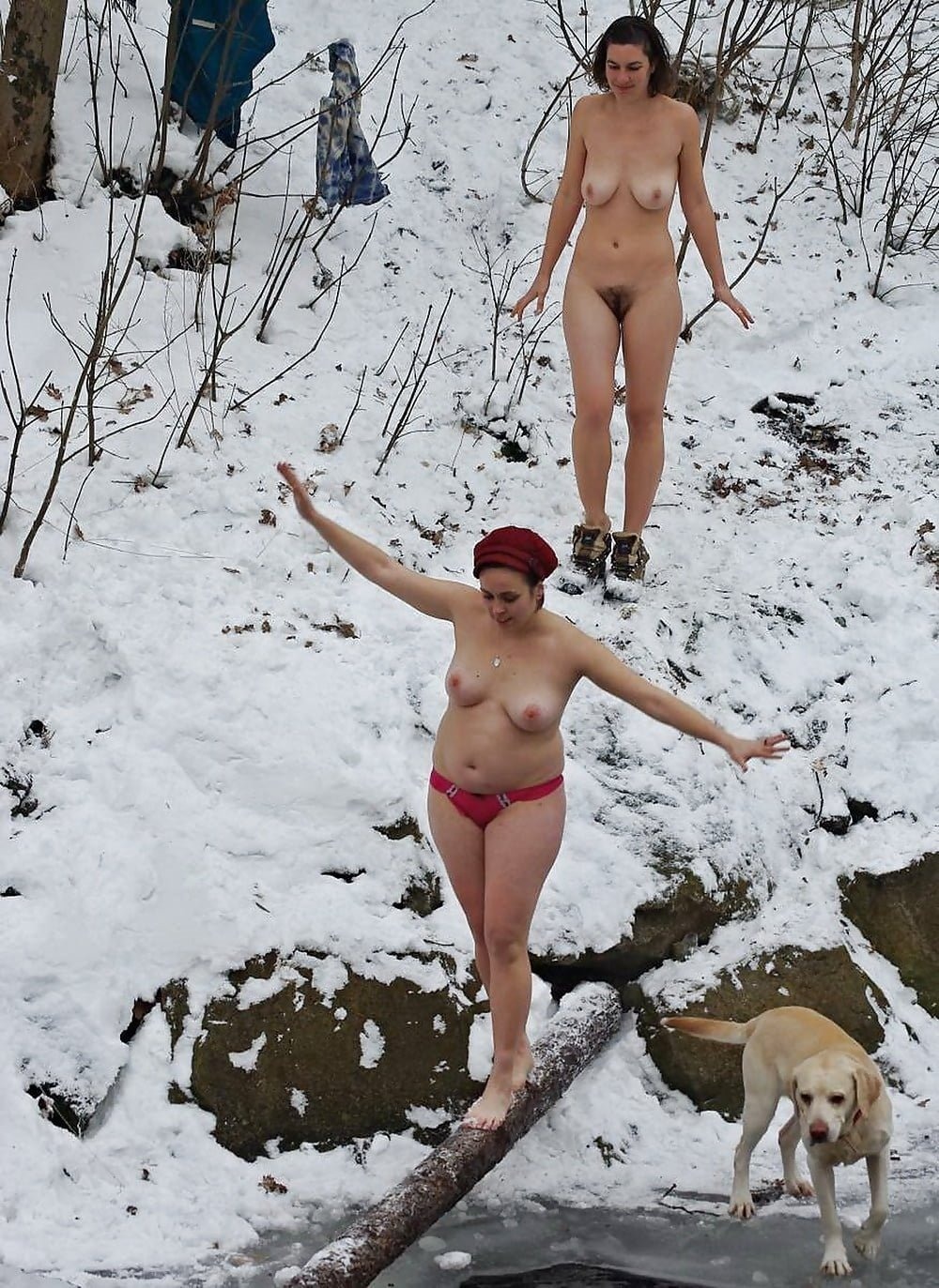 Голые Нудисты Зимой Фото