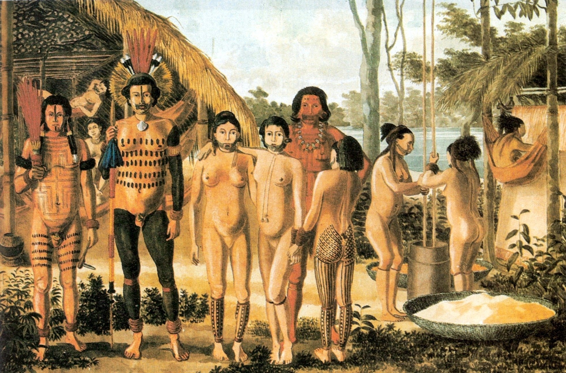Голые дикие племена амазонки