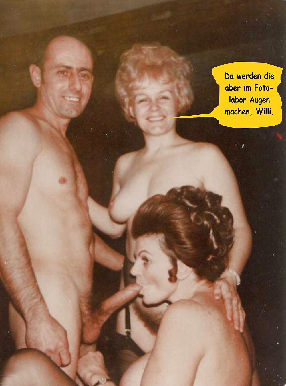 German vintage amateur threesome